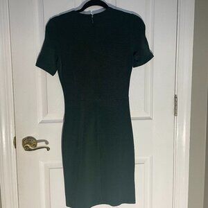 Mango Emerald green ribbed dress ( SUIT line)
